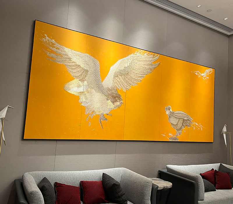 刺绣画，泉州滨江皇冠假日酒店