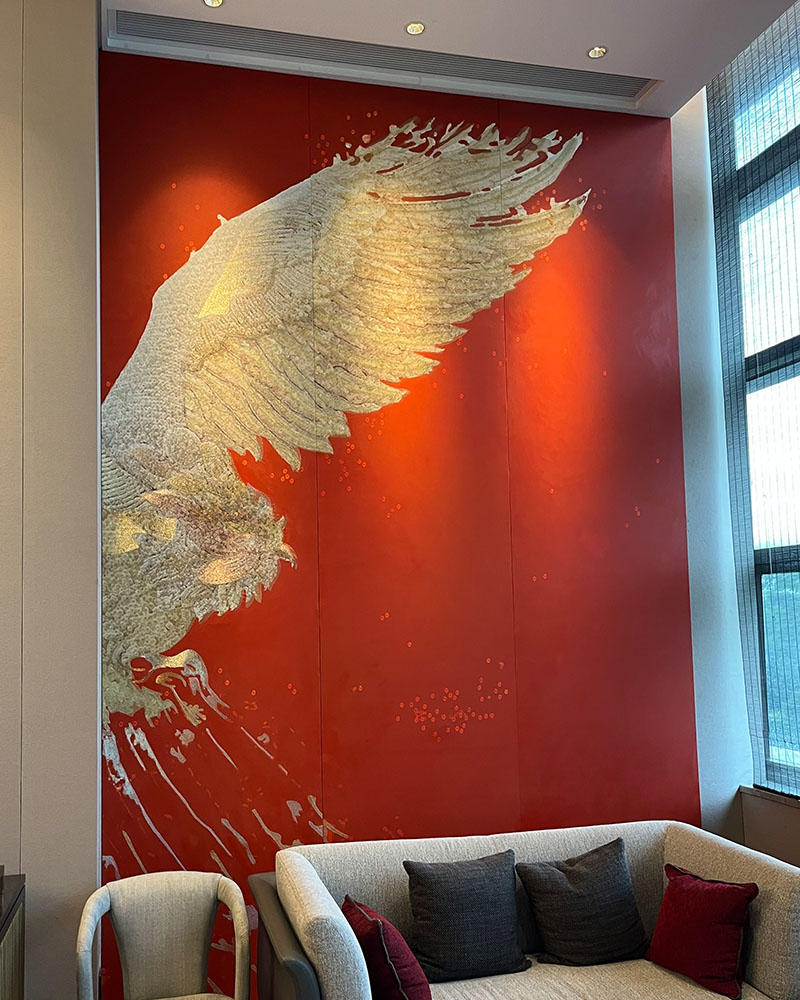 刺绣画，泉州滨江皇冠假日酒店